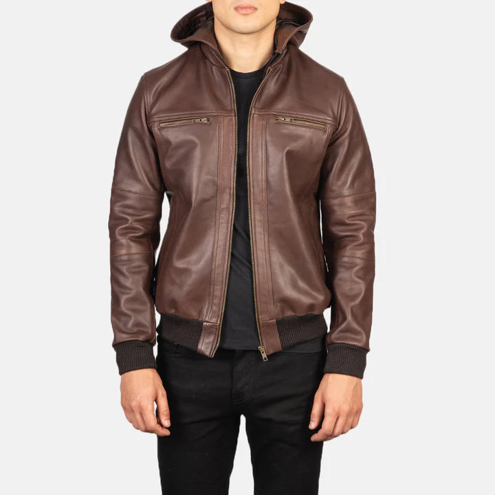 Bouncer Biz Brown Bomber Jacket