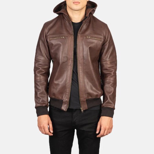 Bouncer Biz Brown Bomber Jacket